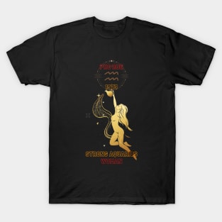 Strong Aquarius woman Pro Roe 1973 T-Shirt